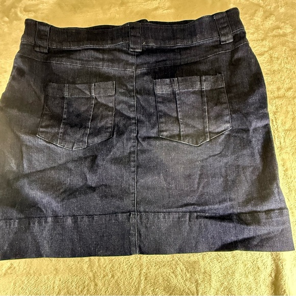 Calvin Klein Dark Blue Mini Skirt - Picture 3 of 9